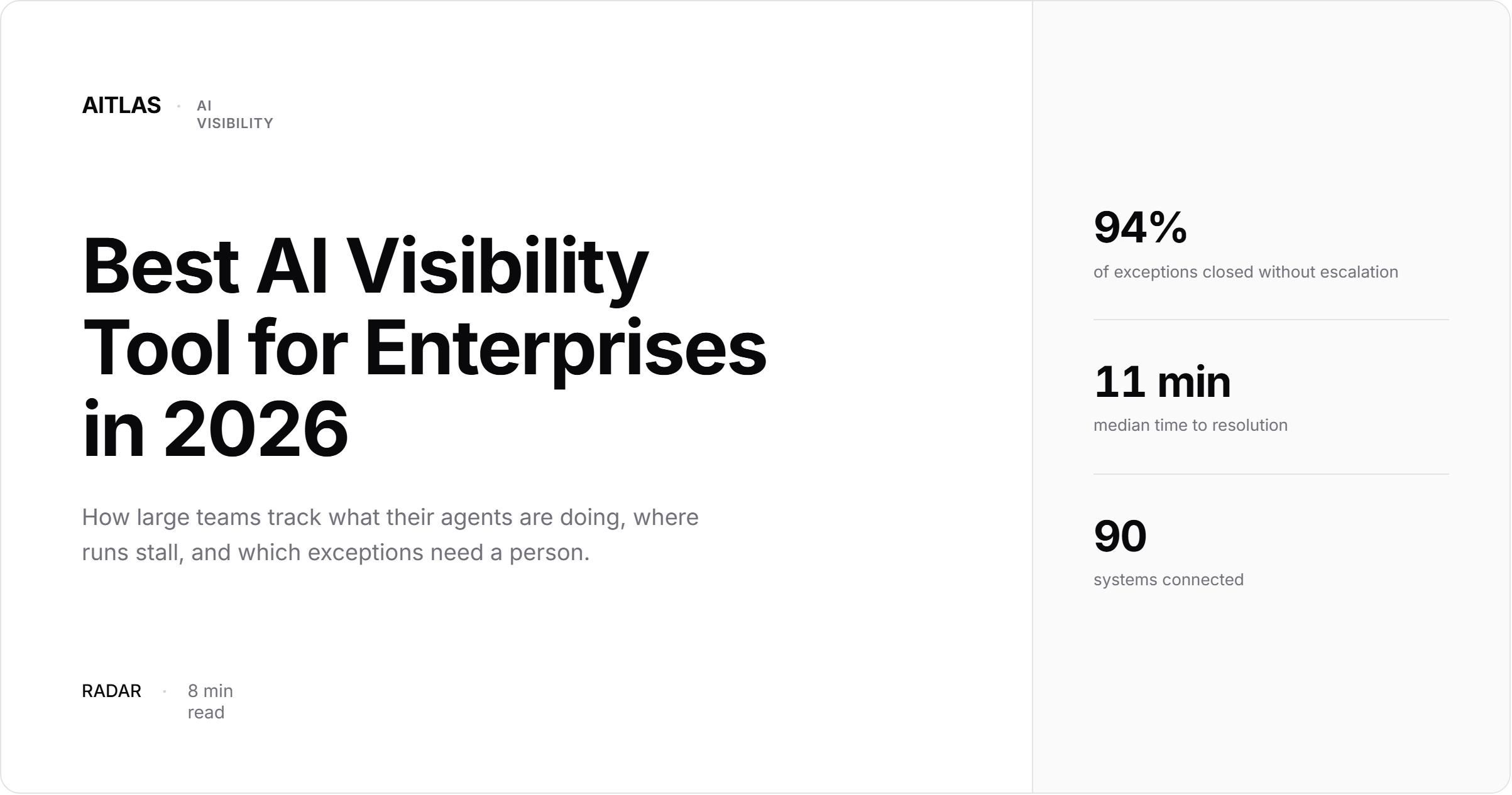 Best AI Visibility Tool for Enterprises in 2026